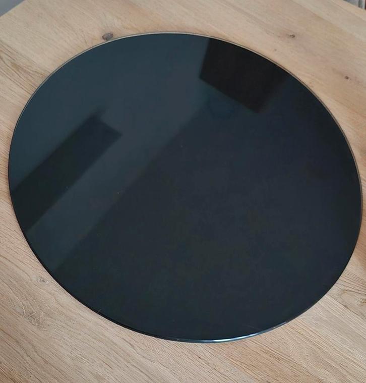 Glazen plateau zwart, Huis en Inrichting, Woonaccessoires | Overige, Nieuw, Ophalen