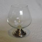 Cognacglas met zilveren voet CBZ* zwaardje 835, Ophalen of Verzenden