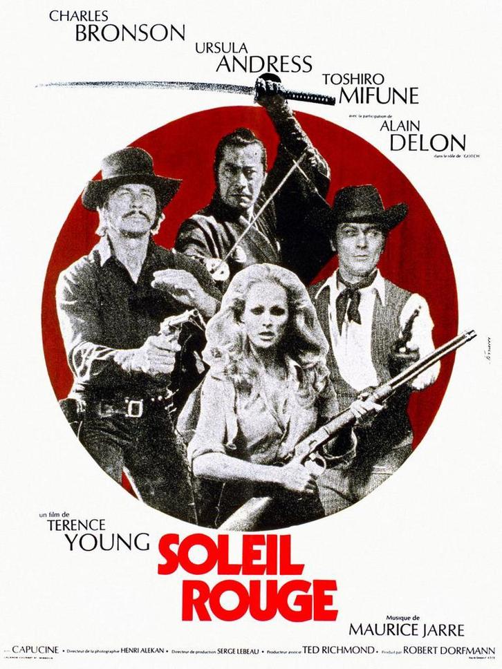 SOLEIL ROUGE, Alain Delon, Charles Bronson, Toshiro Mifune., Cd's en Dvd's, Dvd's | Klassiekers, Zo goed als nieuw, Actie en Avontuur