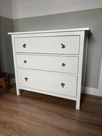 Hemnes IKEA Commode/Kast met gouden handgreepjes, Ophalen, 50 tot 70 cm, Zo goed als nieuw, 75 tot 100 cm