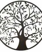 Hele mooie grote ijzeren ornament wanddecoratie levensboom, Ophalen, Gebruikt