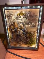 Glas in Lood Religieuze Afbeelding met licht, Ophalen