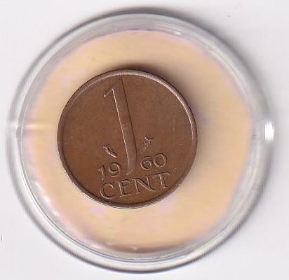 1 Cent 1960 Prachtig, Postzegels en Munten, Munten | Nederland, Verzenden, Koningin Juliana, 1 cent, Losse munt