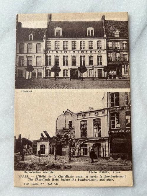 Wo1: Ypres toen en nu, Verzamelen, Militaria | Algemeen, Landmacht, Foto of Poster, Nederland, Ophalen of Verzenden
