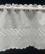 3 meter valletje kort gordijntje 27 cm hoog, Ophalen of Verzenden, Wit, 200 cm of meer, Minder dan 100 cm