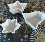 3 witte Kerstschaaltjes, Huis en Inrichting, Keuken | Servies, Ophalen of Verzenden, Zo goed als nieuw, Porselein, Overige stijlen