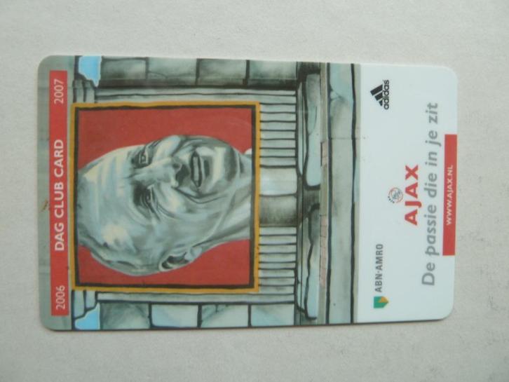 Dagclubcard. Ajax  2006/2007   Rode achterkant vele clubs, Verzamelen, Sportartikelen en Voetbal, Gebruikt, Overige typen, Ajax