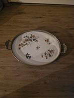 Vintage Porseleinen Dienblad met Bloemenmotief, Ophalen of Verzenden