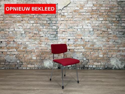 Gispen 1231 bij TheReSales, Huis en Inrichting, Stoelen, Zo goed als nieuw, Eén, Metaal, Stof, Rood, Ophalen of Verzenden