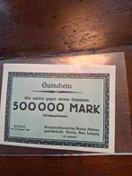 500.000 Mark biljet Borna 1923, Postzegels en Munten, Aandelen en Waardepapieren, Ophalen of Verzenden, 1920 tot 1950, Overige typen