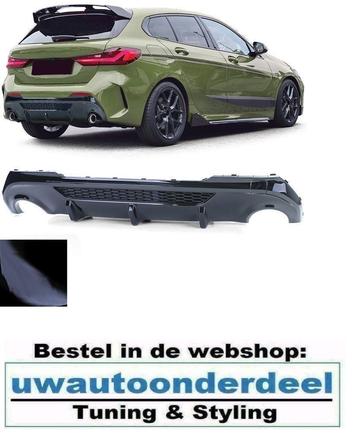 Diffuser Glans Zwart Voor Bmw 1 serie F40 M Pack beschikbaar voor biedingen