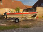 Aluminium Brandweer Buster, Yamaha 40pk Autolube en Trailer, Watersport en Boten, Vis- en Consoleboten, Ophalen, Gebruikt, Aluminium