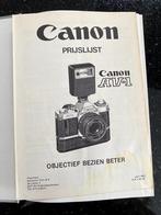 Het grote Canonboek 1980, Ophalen of Verzenden, Zo goed als nieuw, Spiegelreflex, Canon