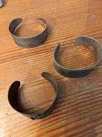 Handgemakte armbanden zilver koper jaren 60 van mijn moeder, Ophalen of Verzenden, Zo goed als nieuw, Zilver