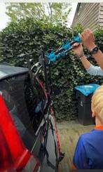 B'TWIN Fietsendrager 3 fietsen - Achterklep, Auto diversen, Fietsendragers, Ophalen, 3 fietsen of meer, Gebruikt, Achterklepdrager