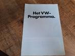 VW programma, folder uit 1973, Boeken, Ophalen of Verzenden, Zo goed als nieuw, Volkswagen