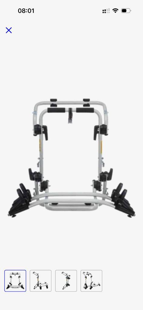 Perruzzo Firenze fietsendrager, zonder trekhaak, Auto diversen, Fietsendragers, Nieuw, Achterklepdrager, 2 fietsen, Elektrische fiets