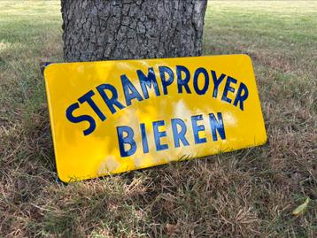 Zeldzaam Stramproyer Bieren Emaille Reclame Bord beschikbaar voor biedingen
