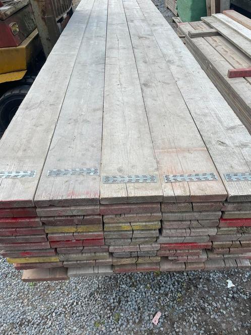 50 steigerplanken, Tuin en Terras, Palen, Balken en Planken, Gebruikt, Planken, 250 cm of meer, Ophalen