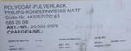 Poedercoat Poederverf Poeder coat Verf wit, Ophalen of Verzenden, Nieuw, Wit, Verf
