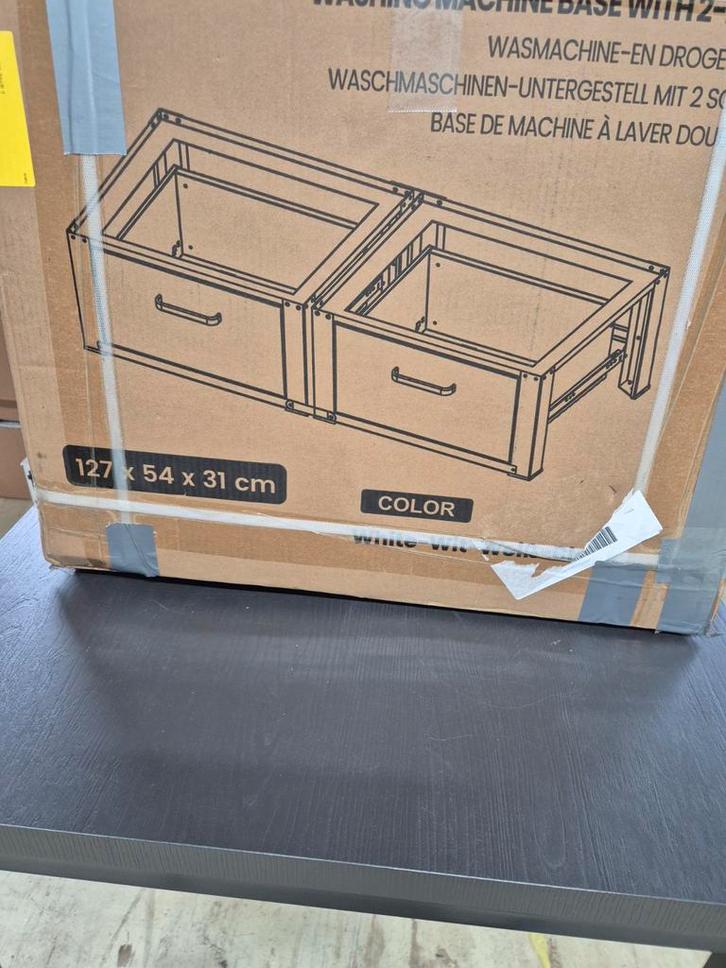 Wasmachine/Droger Verhoger met Lades - Wit - Nieuw, Witgoed en Apparatuur, Overige Witgoed en Apparatuur, Nieuw, Ophalen
