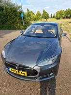 Tesla Model S P85 2013 Grijs P90 upgrade Free Supercharge, Auto's, Automaat, Achterwielaandrijving, Beige, Navigatiesysteem
