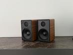 SABA Houtlook Speakers – Compact, Stijlvol en Krachtig!, Ophalen of Verzenden, Minder dan 60 watt, Front, Rear of Stereo speakers