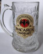 BACARDI bierpul Oakheart gebobbeld glas pul met handvat, Ophalen of Verzenden, Zo goed als nieuw, Gebruiksvoorwerp