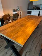 Eettafel 240x100 mangohout ZGAN, Ophalen, 200 cm of meer, 50 tot 100 cm, Zo goed als nieuw