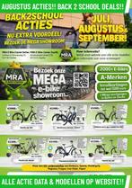 EBIKES NU MET VLIJM SCHERPE PRIJZEN!!! ACTIES BIJ MRA!!!, Overige merken, Ophalen of Verzenden, Zo goed als nieuw, 50 km per accu of meer