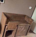Robuust steigerhout kids bureau + stoel & speelgoedbak, Kinderen en Baby's, Ophalen, Zo goed als nieuw, Tafel(s) en Stoel(en)