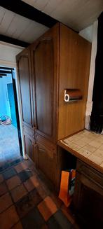 Houten keuken met eiken frontjes - zelf te demonteren, Huis en Inrichting, Keuken | Complete keukens, Ophalen, Gebruikt, Overige materialen
