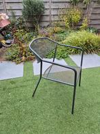 6 metalen tuinstoelen, Tuin en Terras, Ophalen, Gebruikt, Metaal