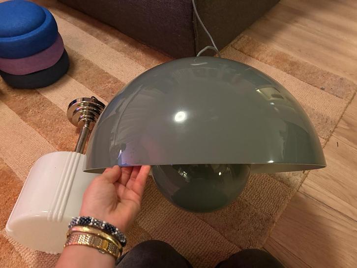 &tradition FlowerPot Big VP2 hanglamp Ø50 stone blue, Huis en Inrichting, Lampen | Hanglampen, 50 tot 75 cm, Overige materialen