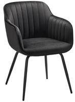 Twee stoelen Como Zwart, Huis en Inrichting, Ophalen, Twee, Zwart, Zo goed als nieuw