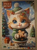 Puzzel Kerst kitty lovely, Ophalen of Verzenden, 500 t/m 1500 stukjes, Zo goed als nieuw, Legpuzzel
