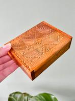 Vintage houten doosje sieradendoosje, Ophalen of Verzenden, Gebruikt
