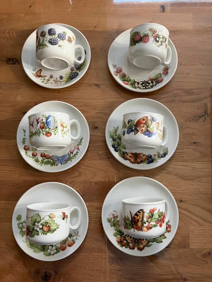 Wedgwood Marjolein Bastin Libelle Bosvruchten kop&schotels, Huis en Inrichting, Keuken | Servies, Nieuw, Kop(pen) en/of Schotel(s)