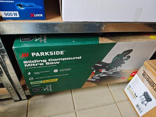 Afkortzaag met verstekfunctie 2000 W, Doe-het-zelf en Verbouw, Gereedschap | Zaagmachines, Nieuw, Afkortzaag, 1200 watt of meer