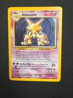 Alakazam pokemon base set 1/102, Ophalen of Verzenden, Zo goed als nieuw, Losse kaart