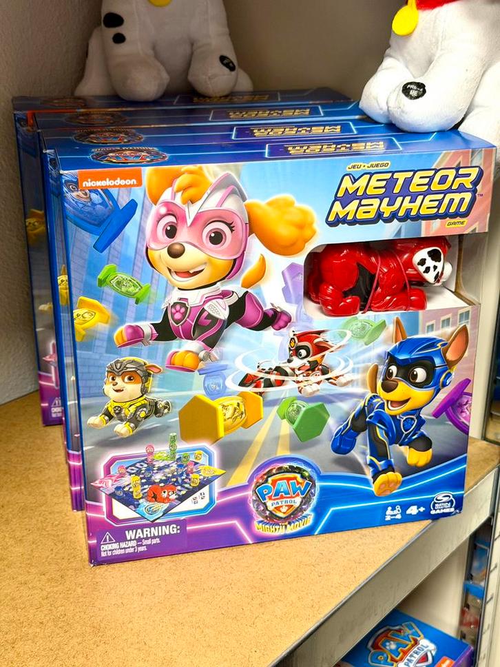 PAW Patrol The Mighty Movie - Meteor Mayhem-bordspel NIEUW, Hobby en Vrije tijd, Gezelschapsspellen | Bordspellen, Nieuw, Een of twee spelers