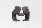 Kwok Hoi Chan Zen lounge chair by Steiner, Ophalen, Vintage, design, Minder dan 75 cm, Leer
