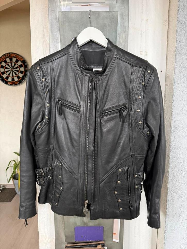 Harley Davidson vintage leren motorjas dames L, Motoren, Kleding | Motorkleding, Jas | leer, Dames, Tweedehands, Ophalen of Verzenden