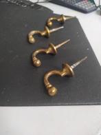 Vintage Gordijnhaken / Handdoekhaken - 4 stuks, Ophalen of Verzenden, Gebruikt