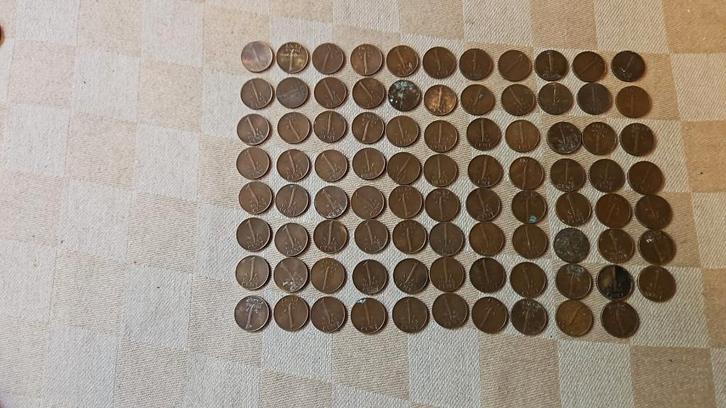 87 munten 1 cent centen uit 1948 divers fraai, Postzegels en Munten, Munten | Nederland, Setje, 1 cent, Koningin Wilhelmina, Ophalen of Verzenden