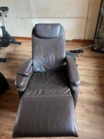 Sta op stoel te koop 1 bruin leder 1 zwart leder, Huis en Inrichting, Stoelen, Ophalen of Verzenden, Zo goed als nieuw, Bruin