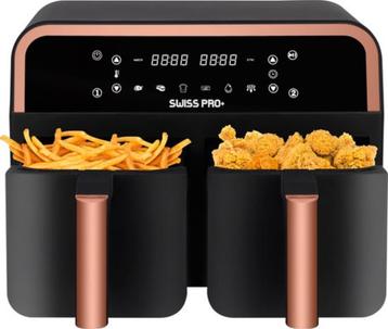 VAN 110 VOOR 70 EURO //// NIEUWE DUBBELE AIRFRYERS SWISS PRO beschikbaar voor biedingen