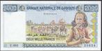 Djibouti 2000 Francs 1997  Banque Nationale, Los biljet, Ophalen of Verzenden, Overige landen