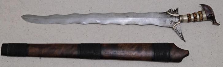 Zeer lange 62cm 1Kg Maguindanao Moro Kris Philippines, Antiek en Kunst, Kunst | Niet-Westerse kunst, Ophalen