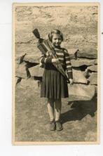 K205 eerste schooldag Meisje fotokaart, Verzenden, 1940 tot 1960, Ongelopen, Kinderen